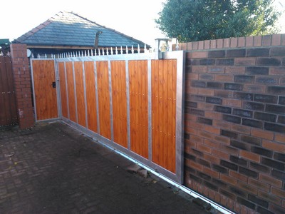 Timber Panelled Gates in Southport